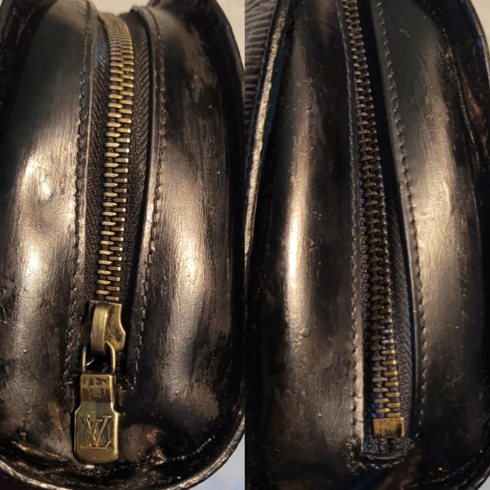 Louis Vuitton Louis Vuitton Epi Leather Dauphine MM Clutch TOILETRY MAKEUP BAG
